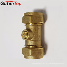 LB Guten top 15mm Full Bore CXC latão válvula de isolamento